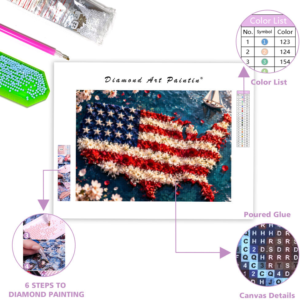 Petal Maps - Diamond Painting