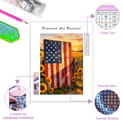 Rural Landscape Plate - Diamond Painting