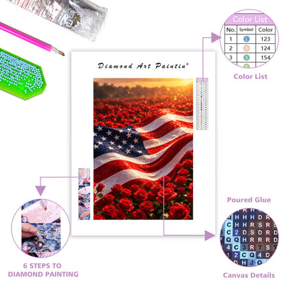 Sea of Roses - Diamond Painting