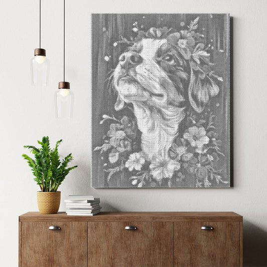 Bernese Mountain Dog - Dot Painting