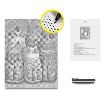 Cool Cat Crew - Dot Painting