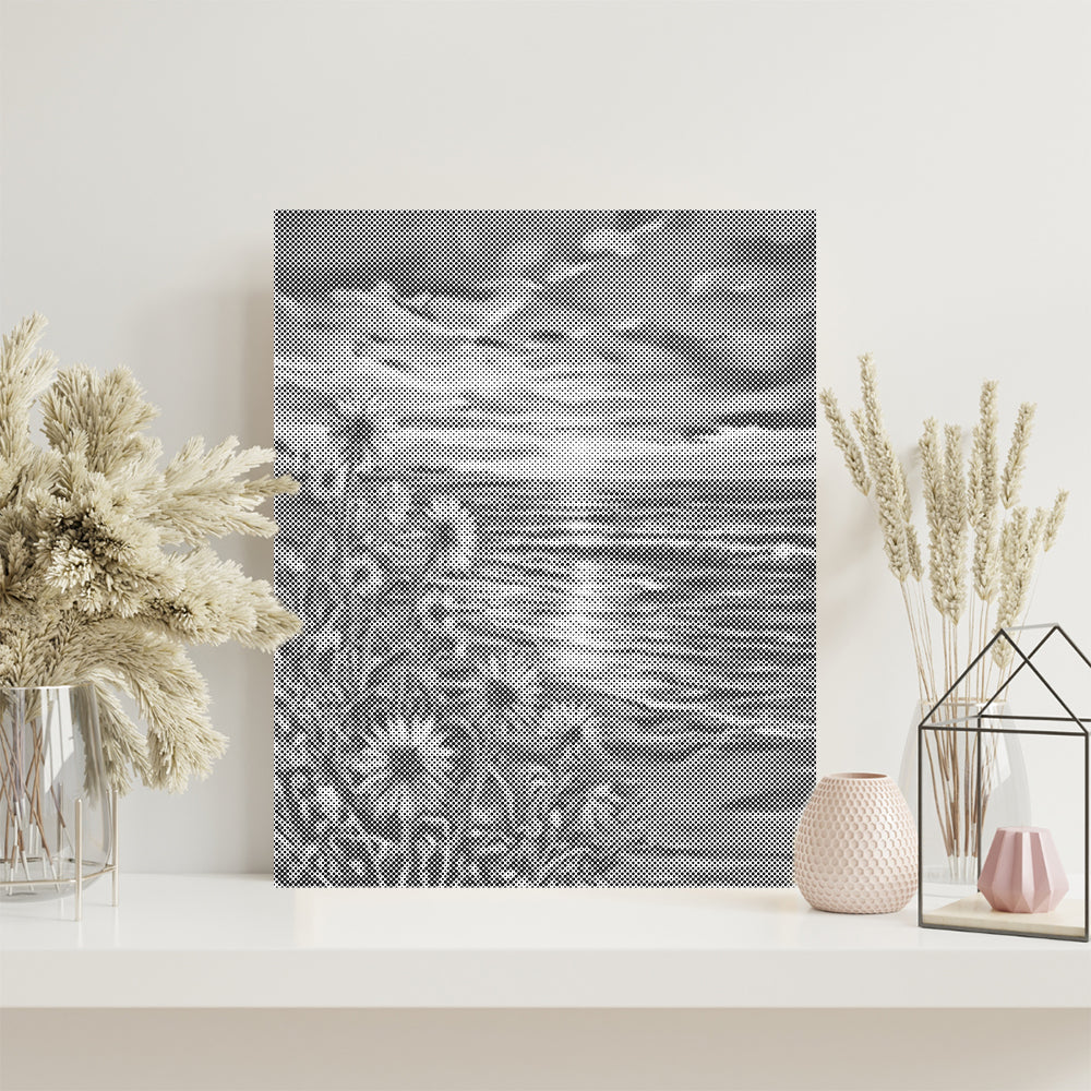 Golden Shore - Dot Painting