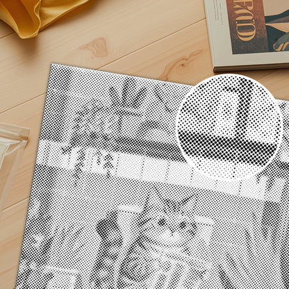 Kitty Reads - Dot Painting