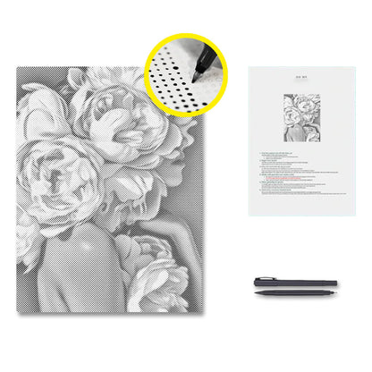Peony - Dot Painting