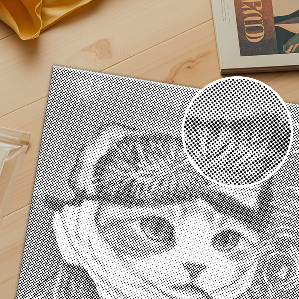 Self-Portrait of Cat - Dot Painting