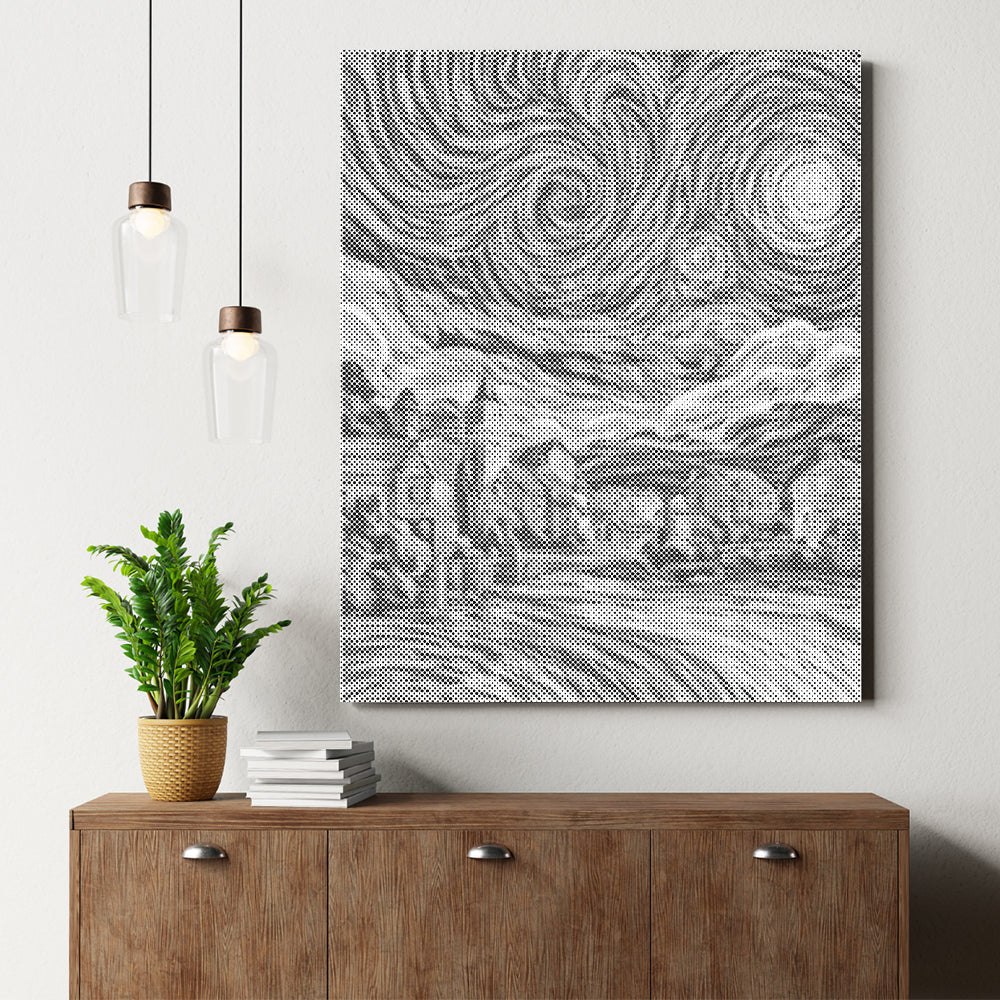 Starry Night Village - Dot Painting