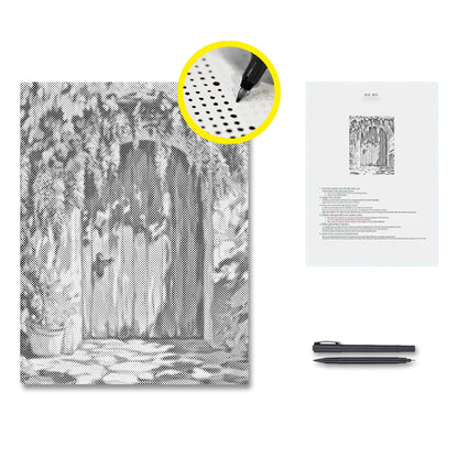 Wisteria Curtain Door - Dot Painting