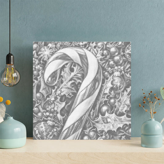Vibrant Candy Cane - Dot Painting