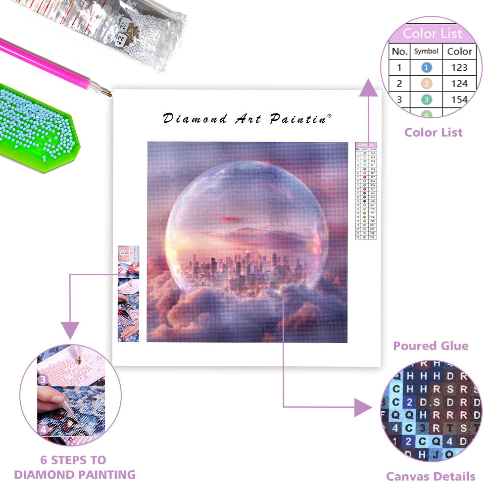 Bubble City - Diamond Painting