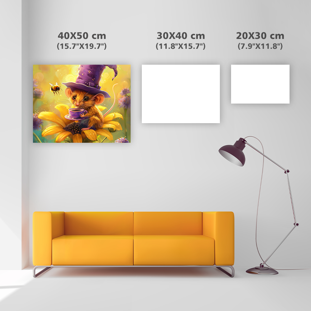 Tea Party Mouse - Diamond Painting