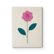 Pink Flower Stem - Punch Needle