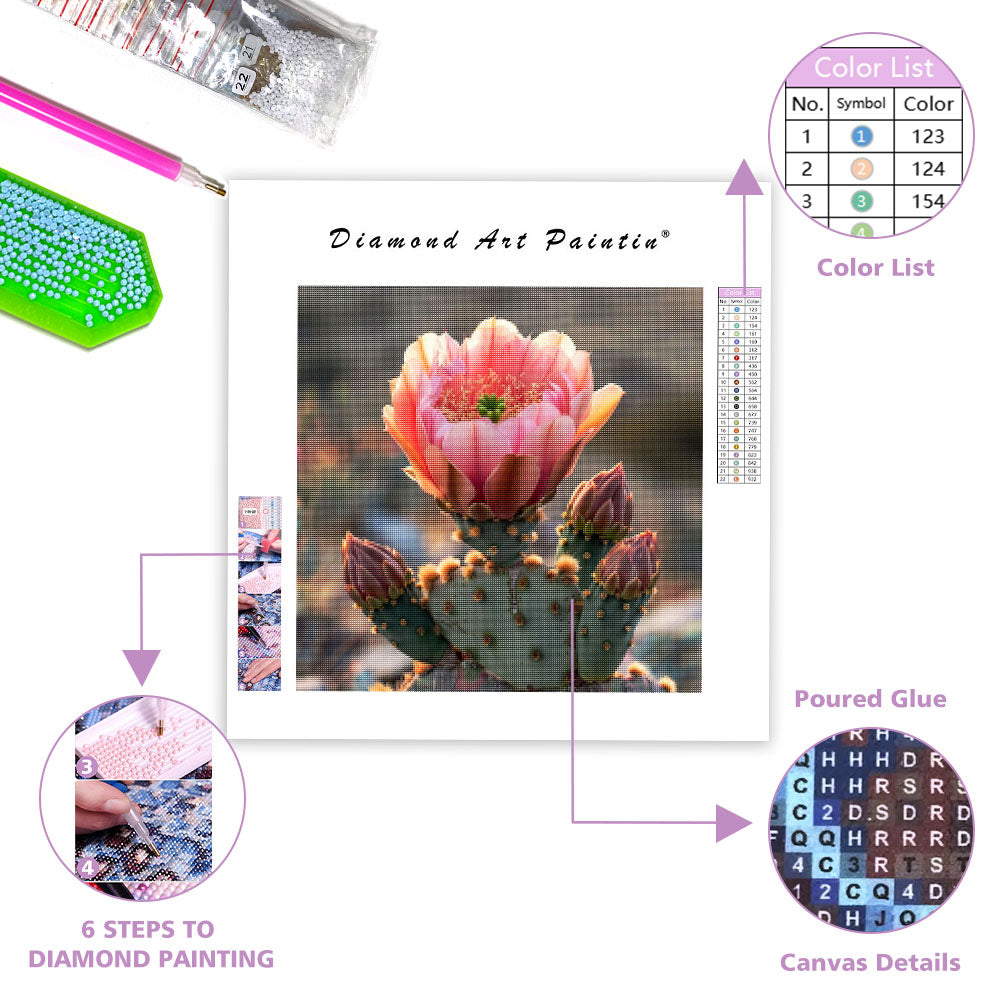 Cactus Bloom - Diamond Painting