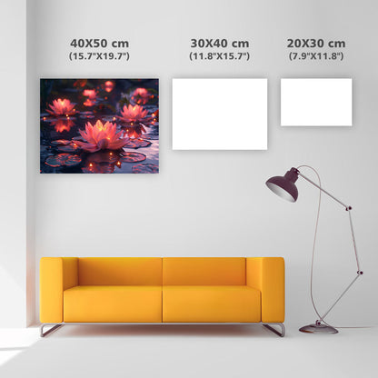 Holy Light Lotus - Diamond Painting