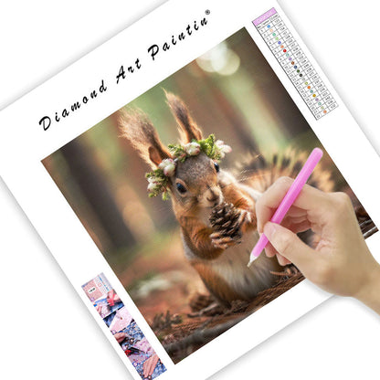 Pine Squirrel - Diamond Painting