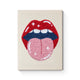 Playful Lips and Tongue - Punch Needle