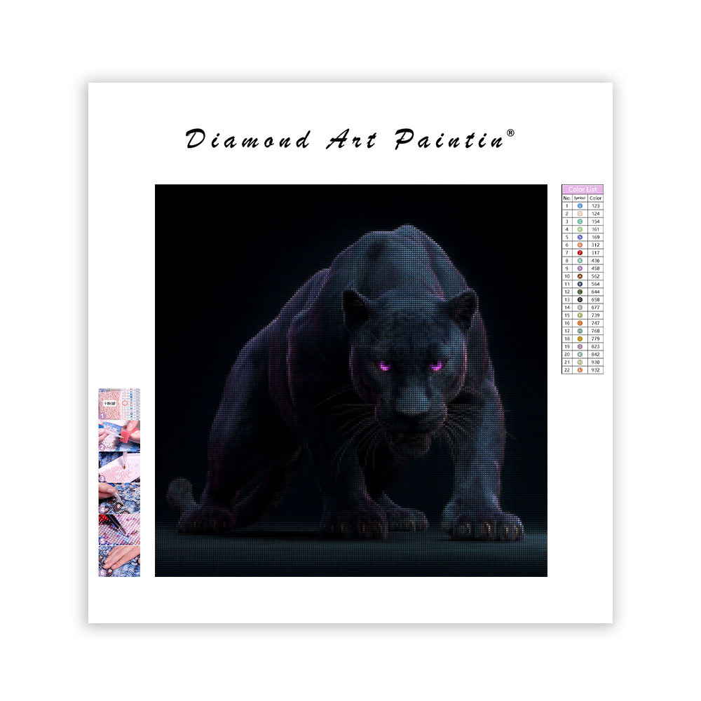 Shadow Panther - Diamond Painting