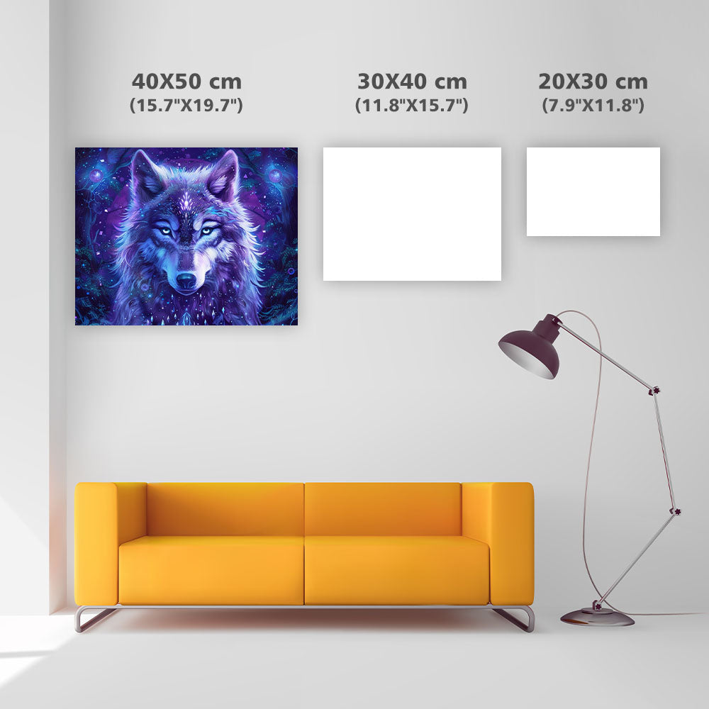 Crystal Wolf Spirit - Diamond Painting