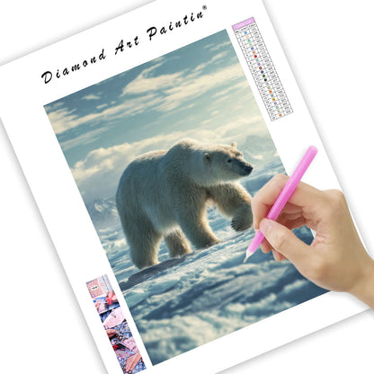 Polar Bear in the Arctic - Diamond Painting