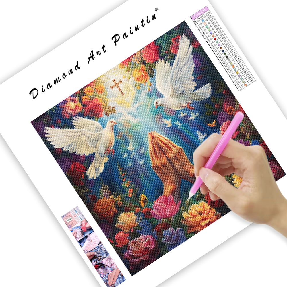 Hands in Prayer – Diamond Painting