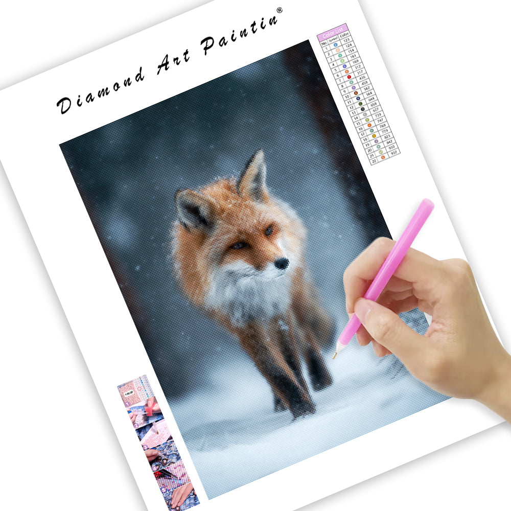 Fox in the Snow - Diamond Painting