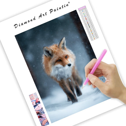 Fox in the Snow - Diamond Painting