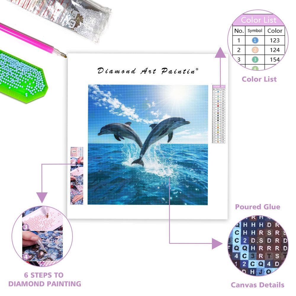 Dolphin Joy - Diamond Painting
