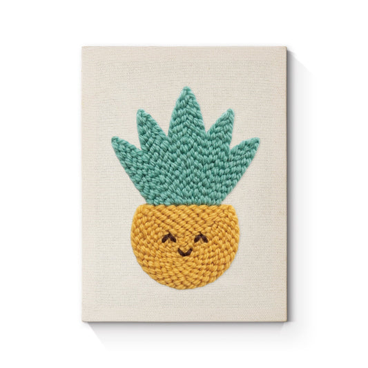 Smiling Pineapple - Punch Needle