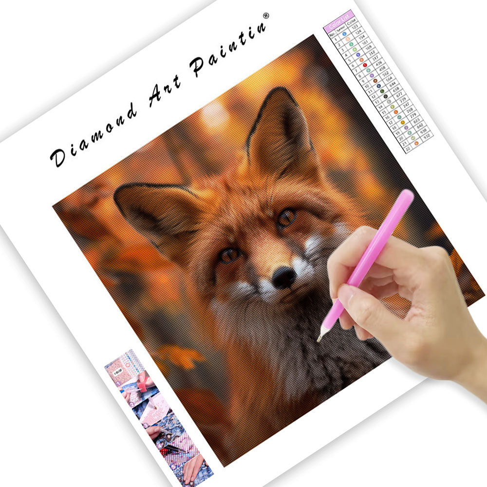 Autumn Fox - Diamond Painting