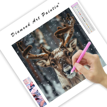 Winter Reindeer - Diamond Painting