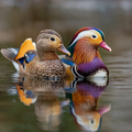 Mandarin Duck Pair - Diamond Painting