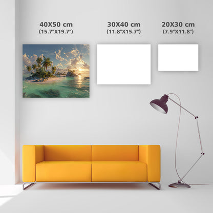 Tropical Island View - Diamond Painting