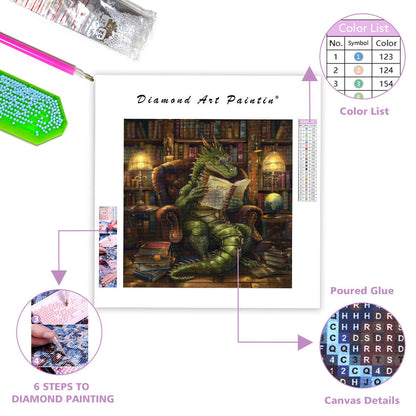 The Scholar Dragon - Diamond Painting