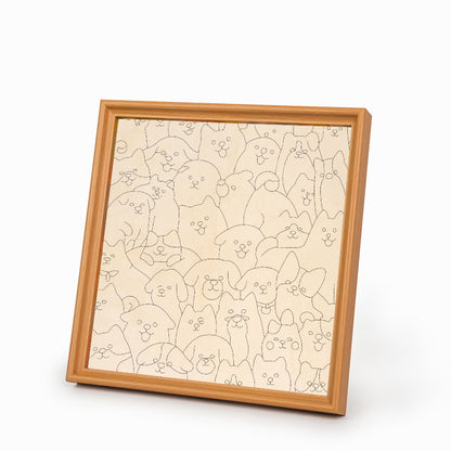 Dogs - Wooden Coloring Puzzle