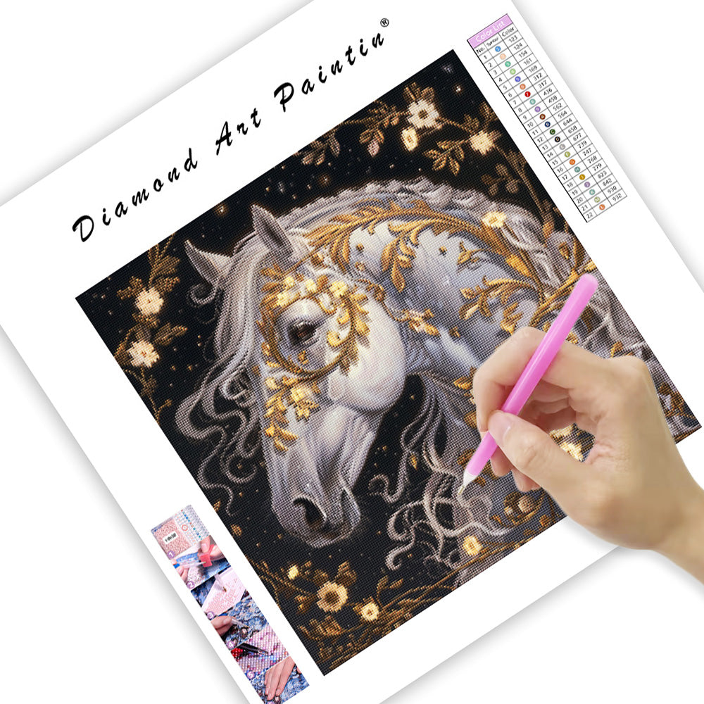 Flaming Radiance - Diamond Painting