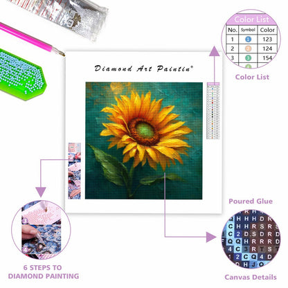 Golden Sunflower - Diamond Painting