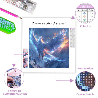 Ice Phoenix - Diamond Painting