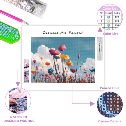 Giant Flower Field - Diamond Painting