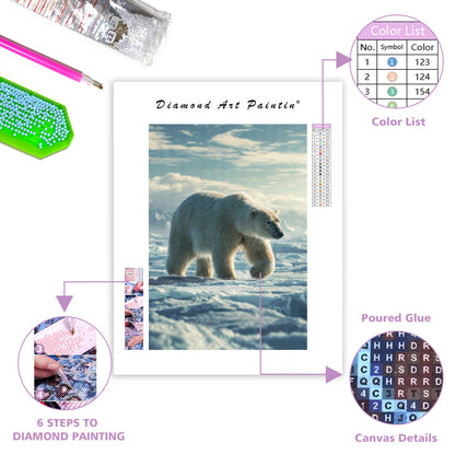 Polar Bear in the Arctic - Diamond Painting