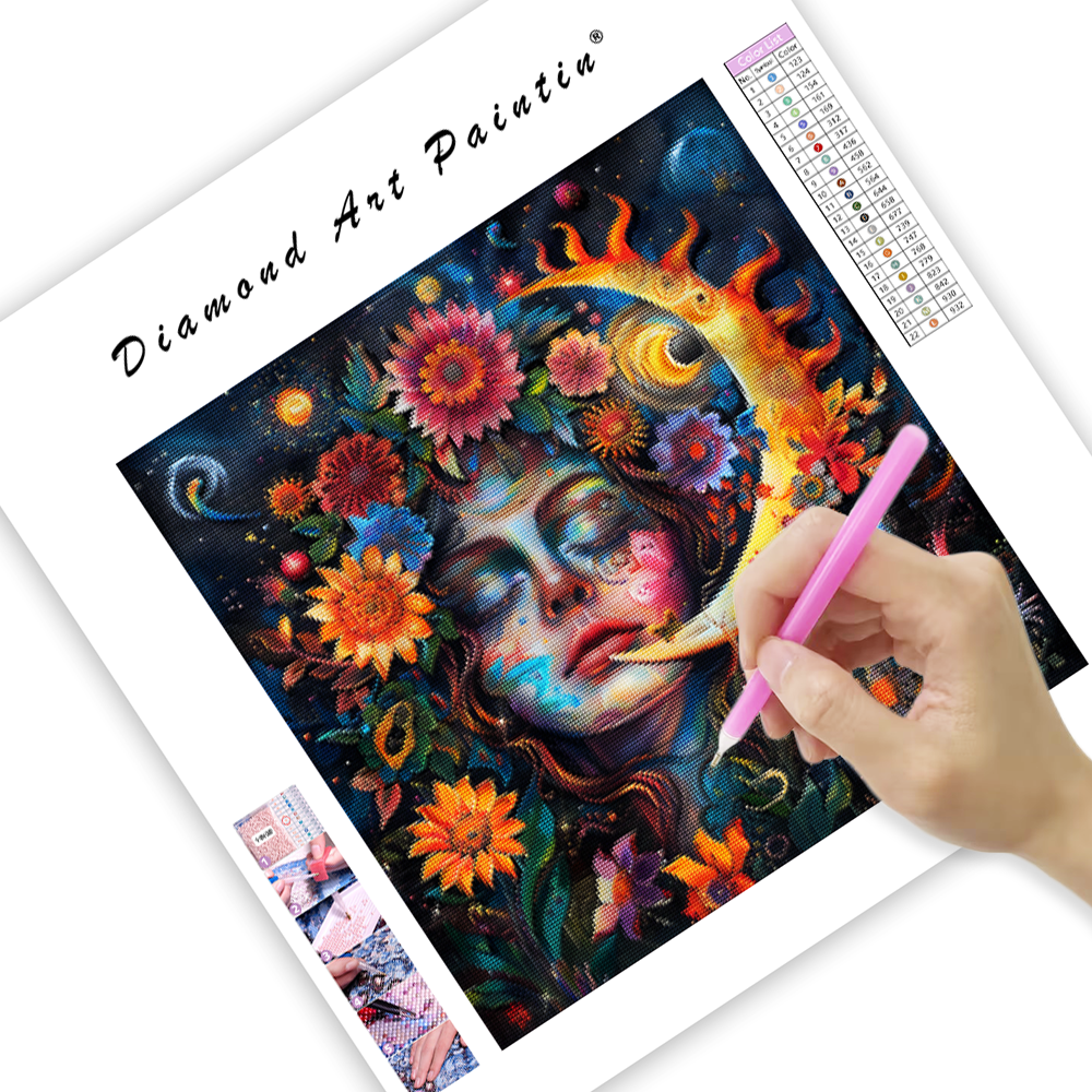 Sun and Moon Goddess – Diamond Painting