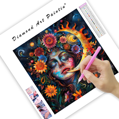 Sun and Moon Goddess – Diamond Painting