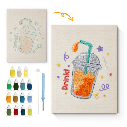 Juice Drink - Punch Needle