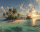 Tropical Island View - Diamond Painting