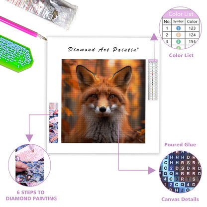 Autumn Fox - Diamond Painting