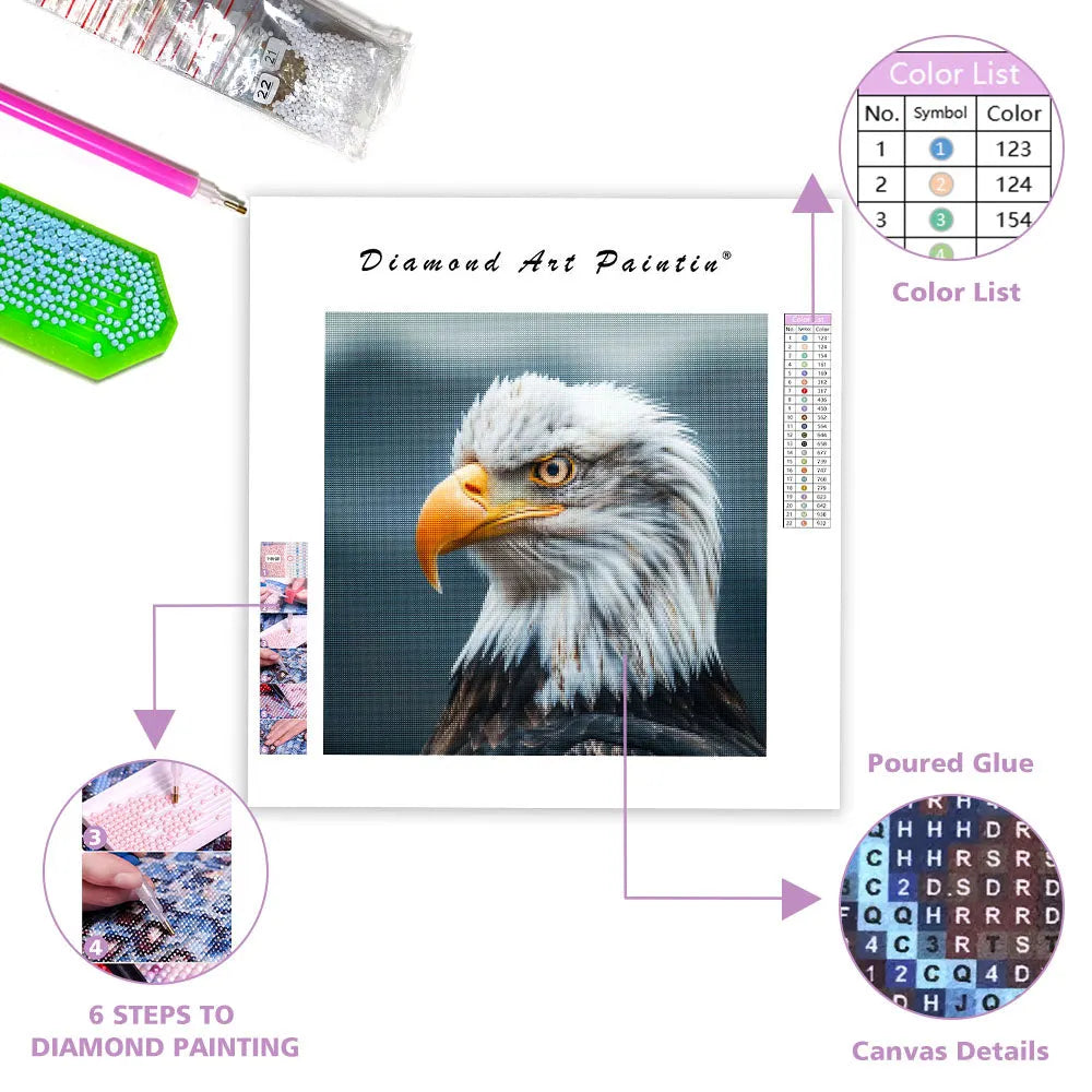 Bald Eagle Majesty - Diamond Painting