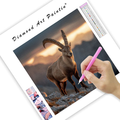 Ibex on Ridge - Diamond Painting