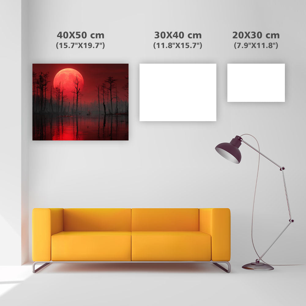 Blood Moon Swamp - Diamond Painting
