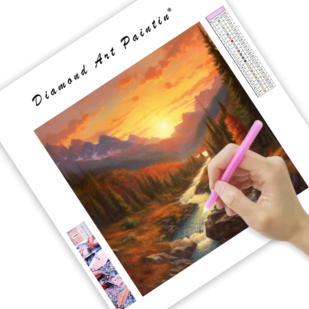 Autumn Mountain - Diamond Painting
