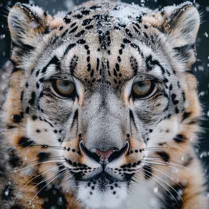 Snow Leopard Majesty - Diamond Painting
