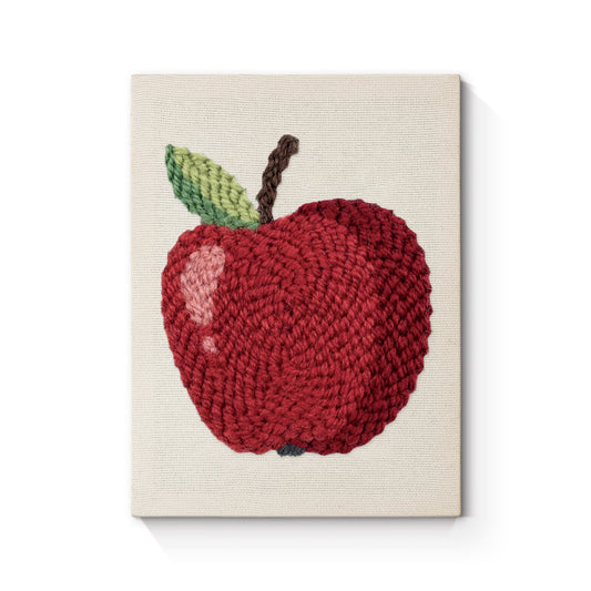 Red Apple - Punch Needle