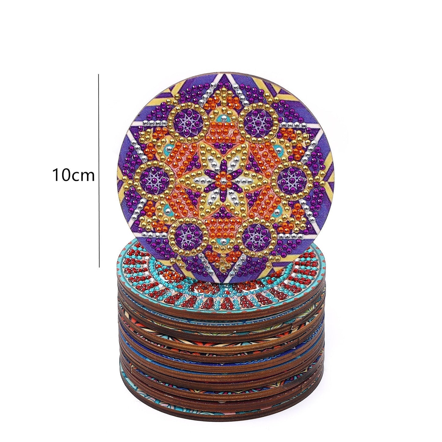 DIY Mandala K - Diamond Coasters